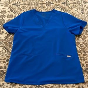 FIGS Royal Blue Scrub Top